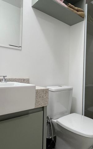 Studio para alugar com 27m², 1 quarto e sem vagaBanheiro