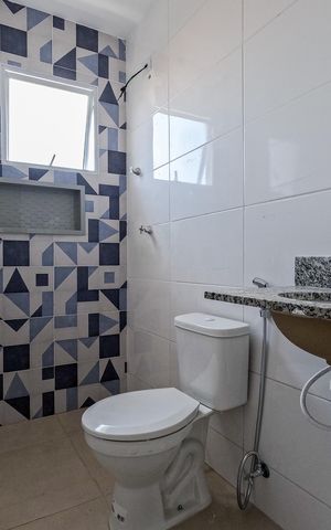 Apartamento à venda com 37m², 2 quartos e sem vaga Apartamento à venda com 37m², 2 quartos e sem vagaBanheiro Social