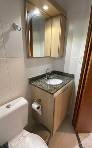 Apartamento para alugar com 100m², 2 quartos e 2 vagas Apartamento para alugar com 100m², 2 quartos e 2 vagasBanheiro
