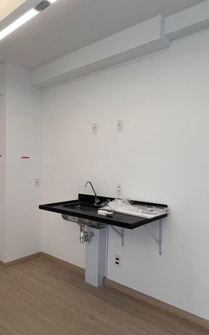 Studio à venda com 26m², 1 quarto e sem vagaCozinha