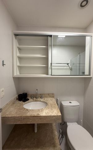 Apartamento para alugar com 36m², 1 quarto e 1 vaga Apartamento para alugar com 36m², 1 quarto e 1 vagaBanheiro