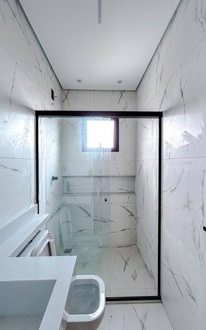 Casa à venda com 160m², 3 quartos e 5 vagasBanheiro da Suíte 3