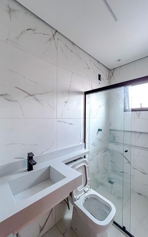 Casa à venda com 160m², 3 quartos e 5 vagasBanheiro da Suíte 3