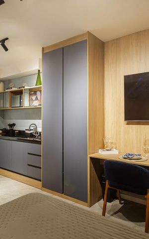 Studio à venda com 24m², 1 quarto e sem vagaStudio