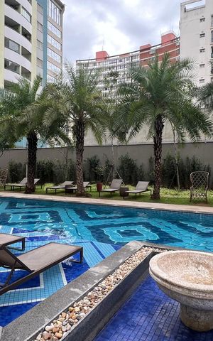 Studio à venda com 28m², 1 quarto e sem vaga Studio à venda com 28m², 1 quarto e sem vagaÁrea comum - Piscina
