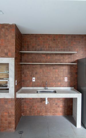 Apartamento para alugar com 44m², 1 quarto e 1 vaga Apartamento para alugar com 44m², 1 quarto e 1 vagaÁrea comum - Churrasqueira