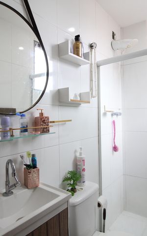 Apartamento à venda com 66m², 2 quartos e 1 vagaBanheiro Social