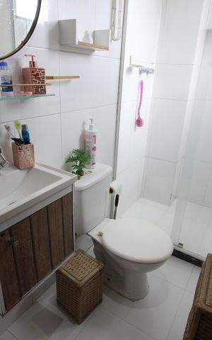 Apartamento à venda com 66m², 2 quartos e 1 vagaBanheiro Social