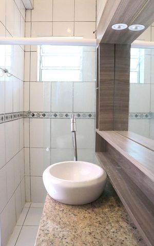 Casa para alugar com 50m², 2 quartos e 1 vagaBanheiro Suíte 
