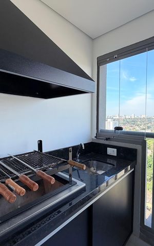 Apartamento para alugar com 51m², 1 quarto e 1 vaga Apartamento para alugar com 51m², 1 quarto e 1 vagaVaranda da Sala/Cozinha