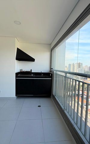 Apartamento para alugar com 51m², 1 quarto e 1 vaga Apartamento para alugar com 51m², 1 quarto e 1 vagaVaranda da Sala/Cozinha