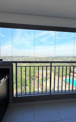 Apartamento para alugar com 51m², 1 quarto e 1 vaga Apartamento para alugar com 51m², 1 quarto e 1 vagaVaranda da Sala/Cozinha