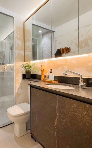 Apartamento à venda com 48m², 1 quarto e 1 vaga Apartamento à venda com 48m², 1 quarto e 1 vagaBanheiro