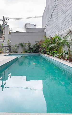 Studio para alugar com 25m², 1 quarto e sem vagaPiscina
