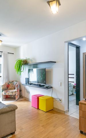 Apartamento à venda com 50m², 1 quarto e 1 vaga Apartamento à venda com 50m², 1 quarto e 1 vagaSala