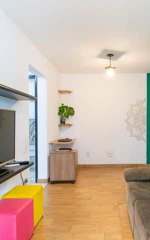 Apartamento à venda com 50m², 1 quarto e 1 vaga Apartamento à venda com 50m², 1 quarto e 1 vagaSala