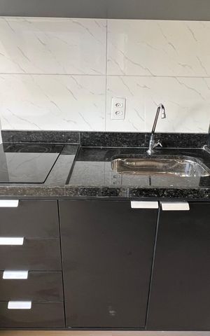 Studio para alugar com 23m², 1 quarto e sem vaga Studio para alugar com 23m², 1 quarto e sem vagaCozinha