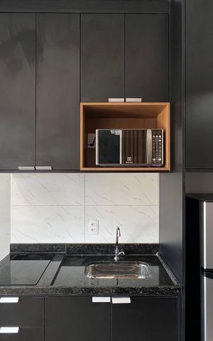Studio para alugar com 23m², 1 quarto e sem vaga Studio para alugar com 23m², 1 quarto e sem vagaCozinha