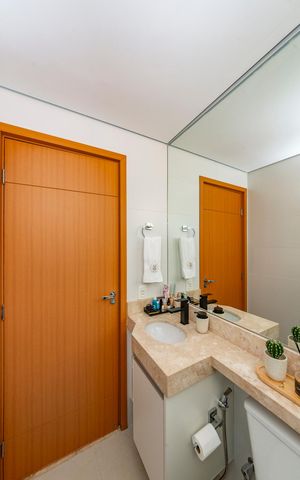 Apartamento à venda com 63m², 2 quartos e 2 vagas Apartamento à venda com 63m², 2 quartos e 2 vagasBanheiro Social