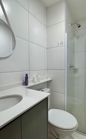 Apartamento à venda com 50m², 2 quartos e sem vaga Apartamento à venda com 50m², 2 quartos e sem vagaBanheiro Social