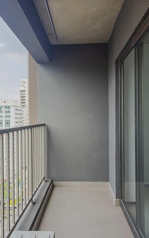 Studio à venda com 24m², 1 quarto e sem vagaVaranda