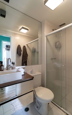 Apartamento à venda com 48m², 2 quartos e 1 vaga Apartamento à venda com 48m², 2 quartos e 1 vagaBanheiro