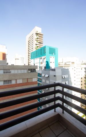 Apartamento para alugar com 63m², 1 quarto e sem vagaVaranda