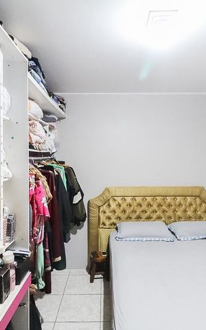 Casa à venda com 107m², 2 quartos e 1 vagaQuarto