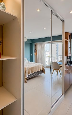 Studio para alugar com 27m², 1 quarto e sem vaga Studio para alugar com 27m², 1 quarto e sem vagaCozinha