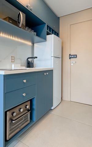 Studio para alugar com 27m², 1 quarto e sem vaga Studio para alugar com 27m², 1 quarto e sem vagaCozinha