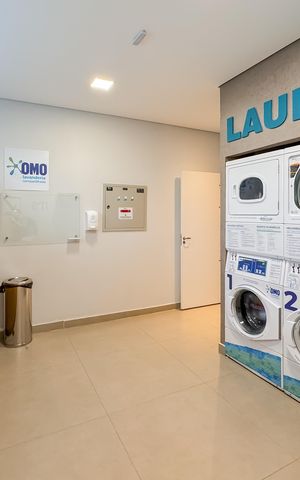 Studio para alugar com 27m², 1 quarto e sem vaga Studio para alugar com 27m², 1 quarto e sem vagaLavanderia