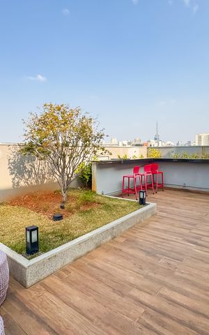 Studio para alugar com 27m², 1 quarto e sem vaga Studio para alugar com 27m², 1 quarto e sem vagaCobertura