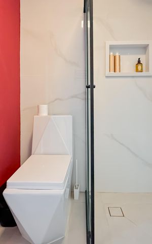 Studio para alugar com 27m², 1 quarto e sem vaga Studio para alugar com 27m², 1 quarto e sem vagaBanheiro