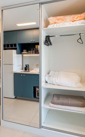 Studio para alugar com 27m², 1 quarto e sem vaga Studio para alugar com 27m², 1 quarto e sem vagaCozinha
