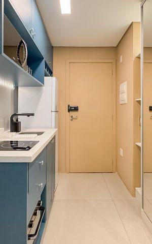 Studio para alugar com 27m², 1 quarto e sem vaga Studio para alugar com 27m², 1 quarto e sem vagaCozinha