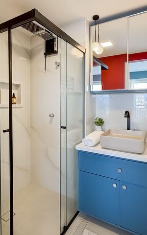 Studio para alugar com 27m², 1 quarto e sem vaga Studio para alugar com 27m², 1 quarto e sem vagaBanheiro