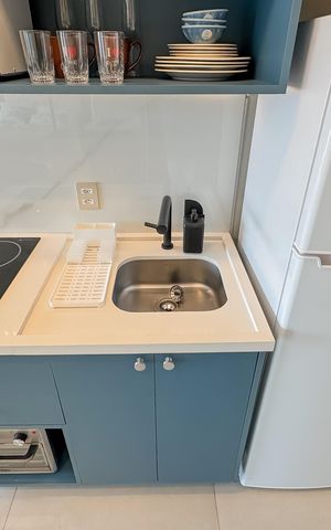 Studio para alugar com 27m², 1 quarto e sem vaga Studio para alugar com 27m², 1 quarto e sem vagaCozinha