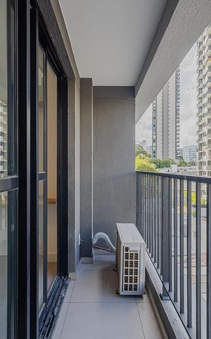Studio para alugar com 25m², 1 quarto e sem vagaVaranda