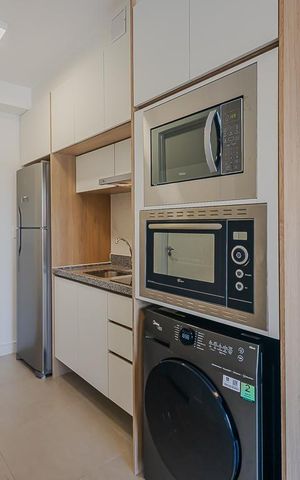 Studio para alugar com 25m², 1 quarto e sem vagaCozinha