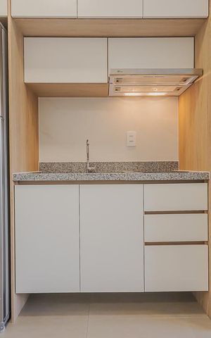 Studio para alugar com 25m², 1 quarto e sem vagaCozinha
