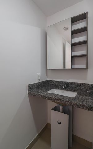 Studio para alugar com 25m², 1 quarto e sem vaga Studio para alugar com 25m², 1 quarto e sem vagaBanheiro