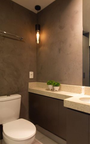 Studio para alugar com 27m², 1 quarto e sem vaga Studio para alugar com 27m², 1 quarto e sem vagaBanheiro