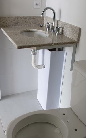 Apartamento à venda com 38m², 1 quarto e 1 vaga Apartamento à venda com 38m², 1 quarto e 1 vagaBanheiro da Suíte 1