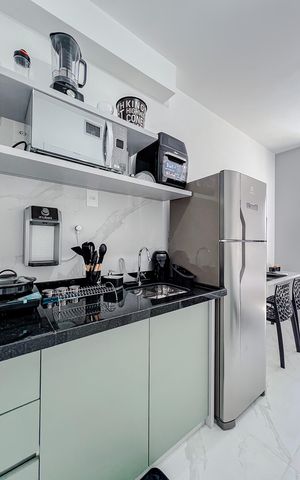 Studio à venda com 21m², 1 quarto e sem vagaCozinha