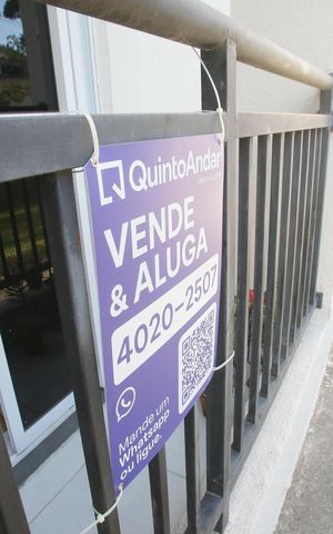 Apartamento à venda com 45m², 1 quarto e 1 vagaFachada e Placa