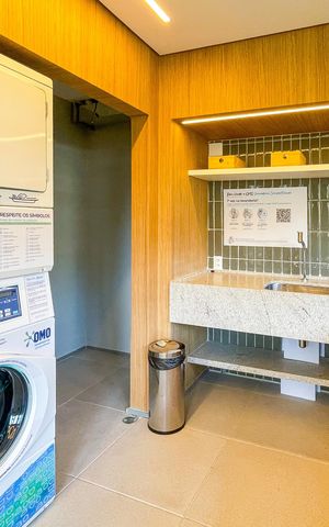 Studio para alugar com 35m², 1 quarto e 1 vaga Studio para alugar com 35m², 1 quarto e 1 vagaLavanderia