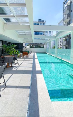 Studio para alugar com 35m², 1 quarto e 1 vaga Studio para alugar com 35m², 1 quarto e 1 vagaÁrea comum - Piscina
