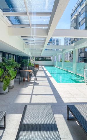 Studio para alugar com 35m², 1 quarto e 1 vaga Studio para alugar com 35m², 1 quarto e 1 vagaÁrea comum - Piscina