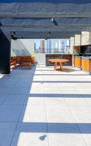 Studio para alugar com 35m², 1 quarto e 1 vaga Studio para alugar com 35m², 1 quarto e 1 vagaÁrea comum - Churrasqueira