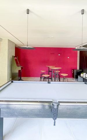 Studio para alugar com 35m², 1 quarto e 1 vaga Studio para alugar com 35m², 1 quarto e 1 vagaSalão de jogos